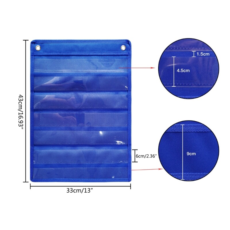 Classroom Pocket Charts Pocket Chart 7Layer Wall Hanging Chart eBay