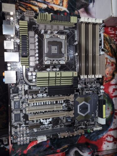 ASUS SABERTOOTH X58 ATX Intel LGA1366 DDR3 Motherboard - Picture 1 of 4