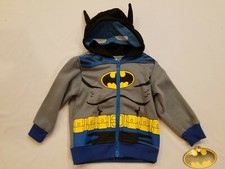 BATMAN Hoodie Costume Coat Jacket Size 2T 3T New MARVEL DC Comics