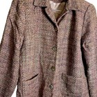 Appleseed's Tweed Blazer Jacket Womens L Pink Chic Preppy Pockets Clueless Work — photo 2