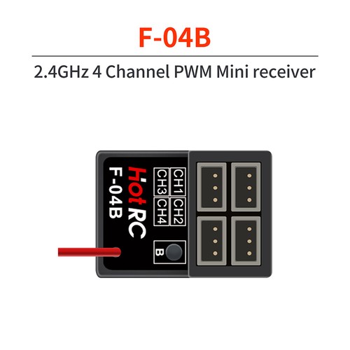 HotRC 4/5/6/8CH 2.4GHz Radio Receiver w/ Gyro Remote Control for RC Transmitter - Picture 12 of 23