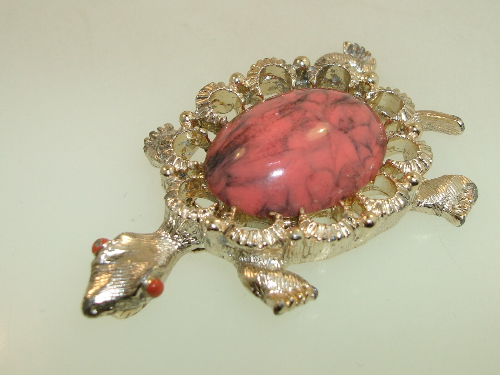 VINTAGE "GERRY'S" TURTLE WITH MOTTLED LUCITE BODY… - image 1