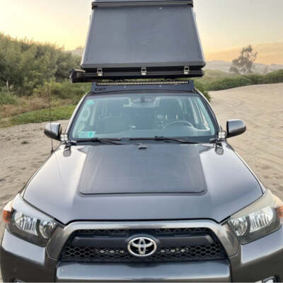 Overlanding Solar Kit for 4Runner 4th & 5th 100W Charge Fridge Dash Cam Off Grid