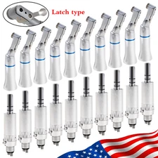 1-10Pcs Dental Low Speed /Air Motor/Contra Angle Handpiece 2H/4Holes Micromotor