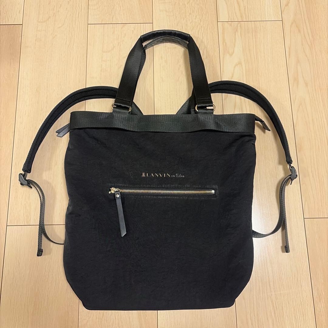 LANVIN en Bleu 2Way Polyester Tote