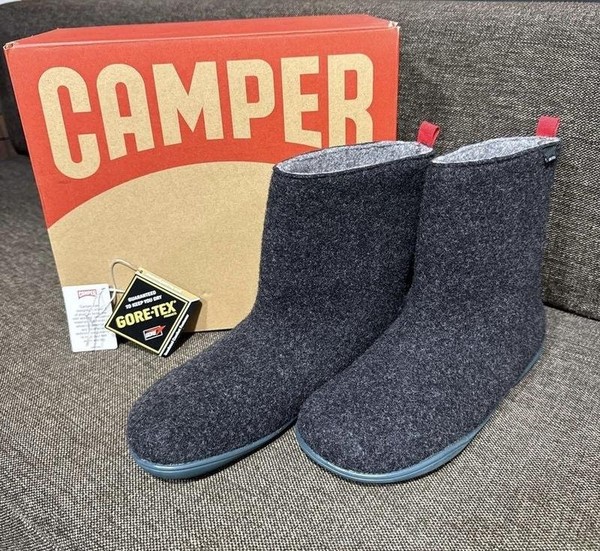 Women Camper Boots Grey Rubber 38