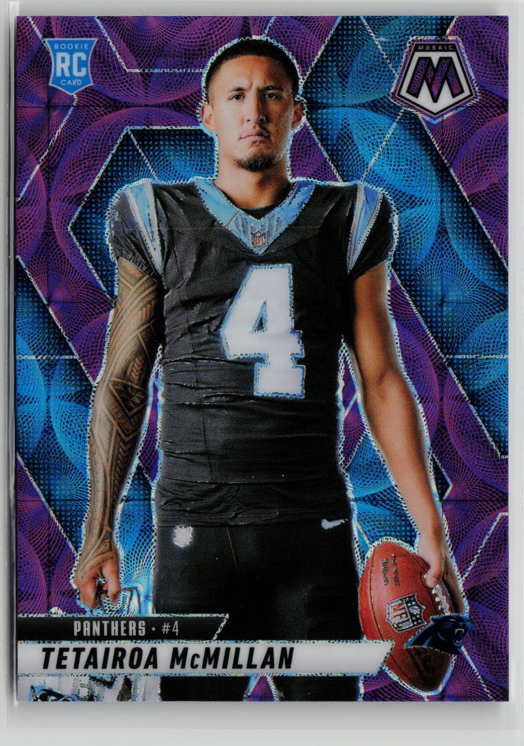 Tetairoa McMillan Rookie - 2025 Mosaic Scope Purple #274 Carolina Panthers