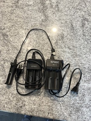 Efest And Efest Pro C2 Battery Charger + MC1 Single Charger