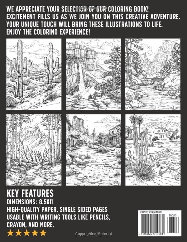Old Western Coloring Book: Journey Through the Wild West Coloring Pages ...