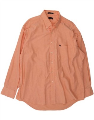 CHAPS Herren Hemd Größe 17 17 1/2 XL Rosa Baumwolle AW09