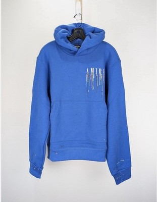 Mike Amiri Paint Drip Core Logo Hoodie Size S