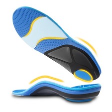 240 lbs Plantar Fasciitis Relief Heavy Duty High Arch Support Orthotic Insole...