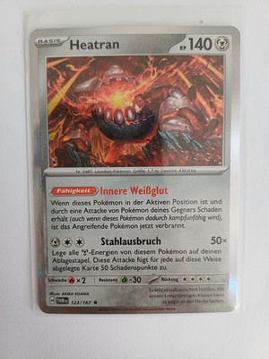Pokémon Karte - Heatran - 123/167 - Holo - TWM - DE - NM