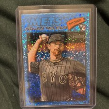 2026 Topps Heritage - Nolan McLean #150 Chrome Light Blue Sparkle Refractor (RC)