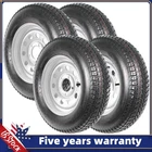 4PCS Trailer Tires on Rim ST205/75D15 5 Lug on 4.5" 15" Fuel-saving for Cargo T