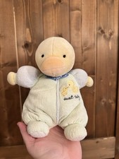 VTG Carters Prestige Sweet Baby Chick Duck Yellow Terry Cloth 8  Rattle Plush