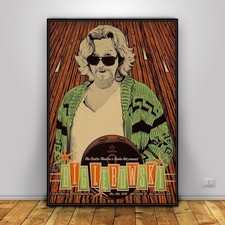 Poster The Big Lebowski, arte da parete dei fratelli Coen, decorazione film Jeff Bridges