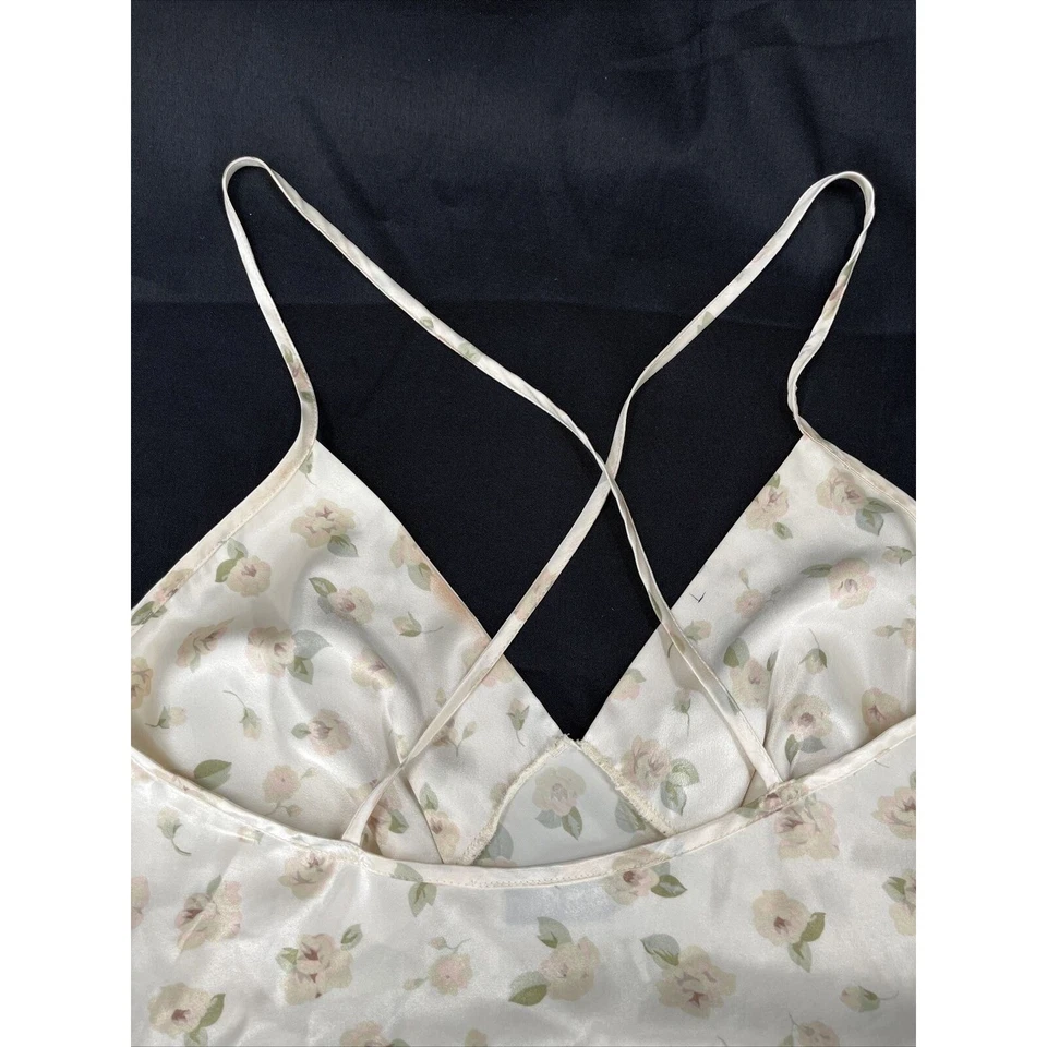 Vestido sin tirantes floral con correa de espagueti lencería Calvin Klein talla S 5S46 Foto 4 de 4