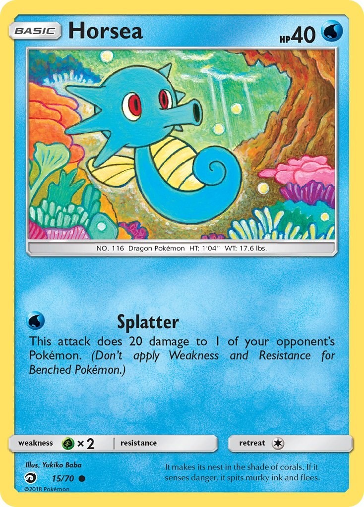 Horsea (15) Dragon Majesty 15/70 LP Pokemon
