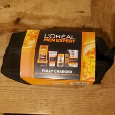 L'Oreal Men Expert Gift Set for Men, Hydra Energetic Fully Charged Washbag: