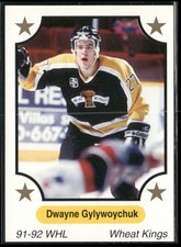 1991-92 7th Inning Sketch WHL #210 Dwayne Gylywoychuk