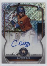 2023 Bowman Chrome Prospect HTA Choice Mojo Refractor /150 Camilo Diaz Auto 15tx