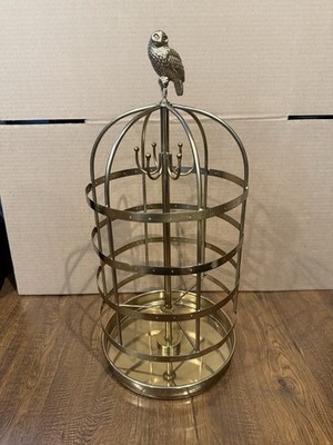 Pottery Barn Teen Harry Potter Hedwig Owl Rotating Jewelry Cage 21''x10''x10''