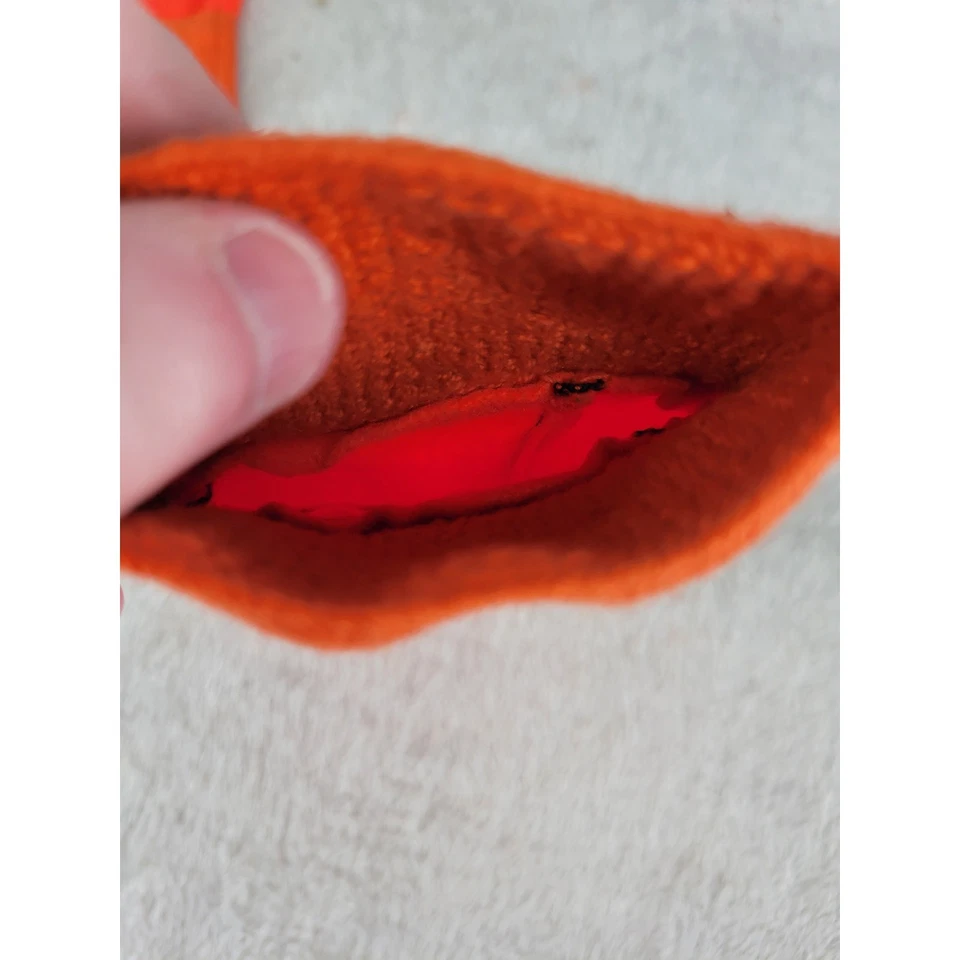 Guantes de Trabajo Rothco Medianos Naranja Cuero Palma Invierno Caza Exterior Foto 4 de 4