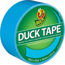 Duck Brand 1311000 Color Duct Tape, Electric Blue, 1.88 Inches x 20 Yards