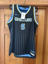 Nike Chicago Sky Angel Reese WNBA Jersey Youth XL Black Blue Yellow