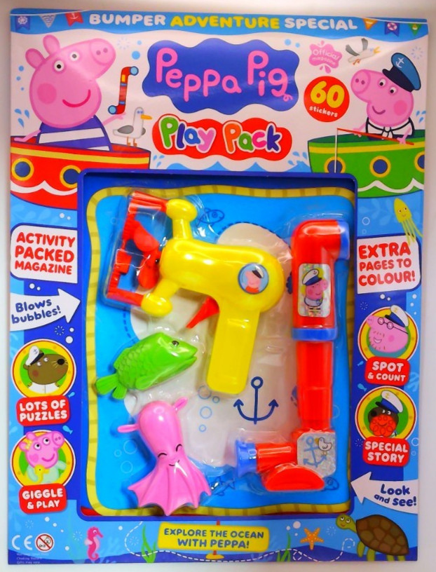 Peppa Pig Play Pack magazine #206 2026 Bumper Adventure Special + 60 Stickers