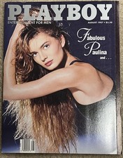 Playboy Magazine August 1987 Paulina Porizkova, Sharry Konopski, David Lee Roth