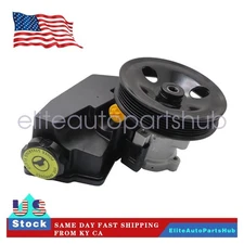 Power Steering Pump w/ Pulley & Reservoir for Jeep Wrangler TJ 04-2006 L6 4.0L