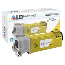 LD Xerox 6500 106R01596 106R1596 Yellow Laser Toner Cartridge High Yield 6500DN