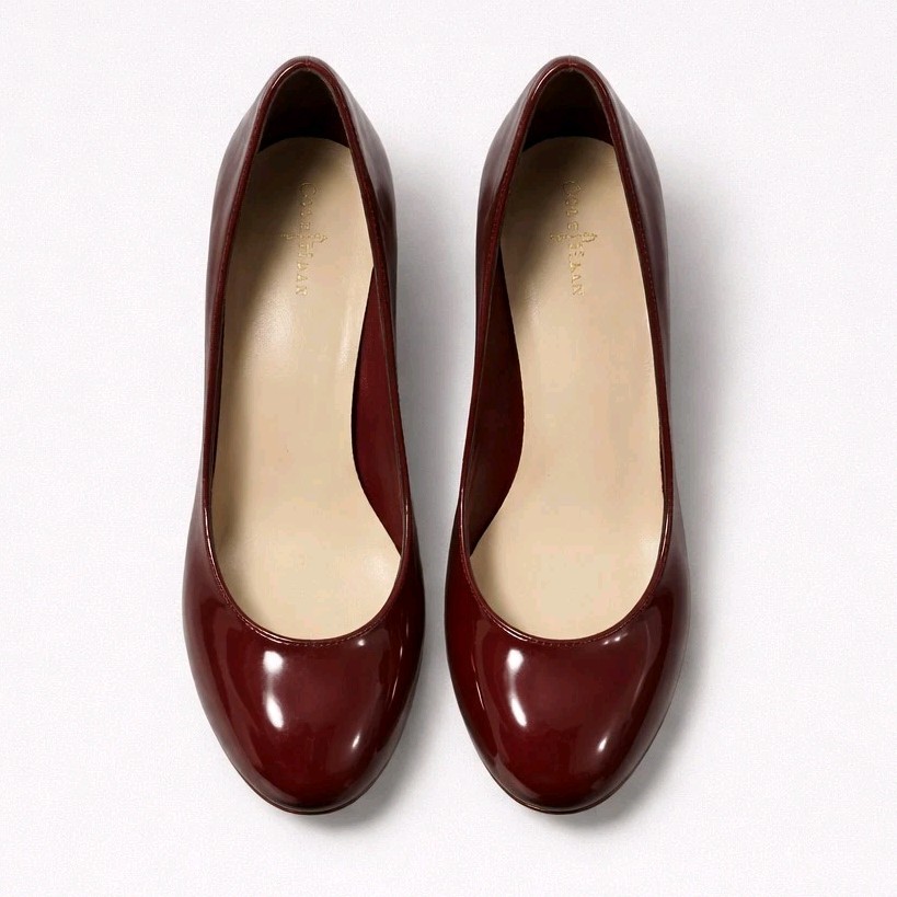 Cole Haan Air Lainey Leather Pump Heels Oxblood Maroon D38748 Size 11 B NIB
