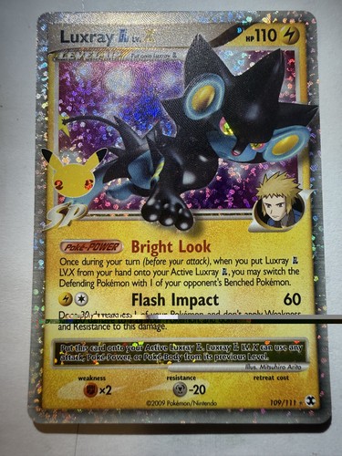 Luxray GL Lv.X 109/111 Rising Rivals Holo NM