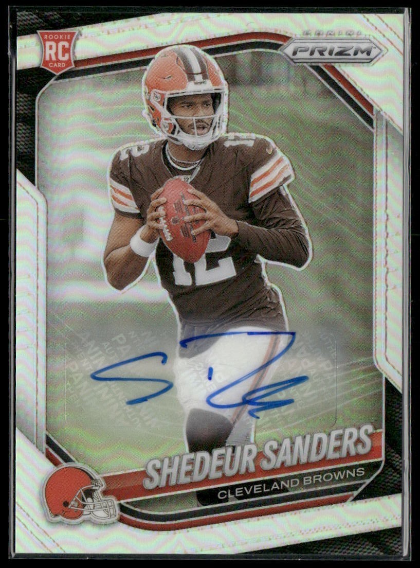 2025 Panini Prizm Shedeur Sanders Silver Auto RC #302 Browns