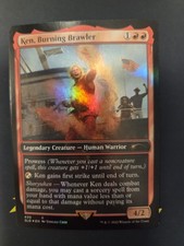 Magic: The Gathering Ken, Burning Brawler Secret Lair Drop 430 Rare Red Foil