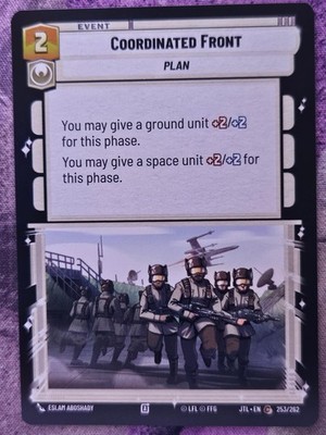 Coordinated Front 253/262 Common Jump to Lightspeed Star Wars Unlimited NM