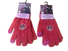 Two  pair RED  Ladies  Touch Screen i Magic Gloves