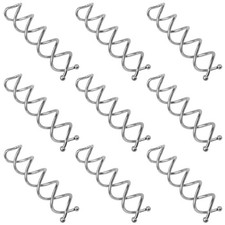 10pcs Spiral Hair Pins Bun Twister Spiral Bobby Pins Silver Spin Clip - 2 Inch