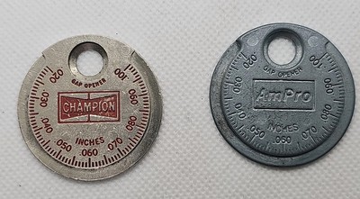 2 VTG Sparkplug Gauge Gap Tools, CHAMPION & AmPro Advertising 