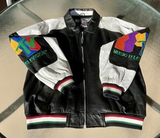 Preços baixos em Hip-hop de couro vintage década de 1990 Casacos e