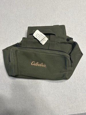 cabelas green tackle box Cabela's Deluxe 4 Box Carrier Fishing Tackle Bag Green Soft Case EUC