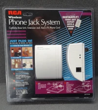 NEW RCA Wireless Phone Jack System RC926 Base Station Unit Extension Cord Office