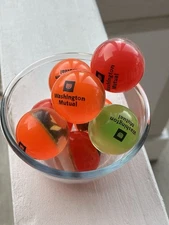 Wamu Bouncy Balls With Animals Set Of 8 Brand New Washing Mutual