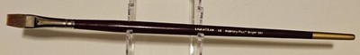 Vintage Liquitex Kolinsky Plus 12 Bright 597 Red Sable Artist Paint Brush Long