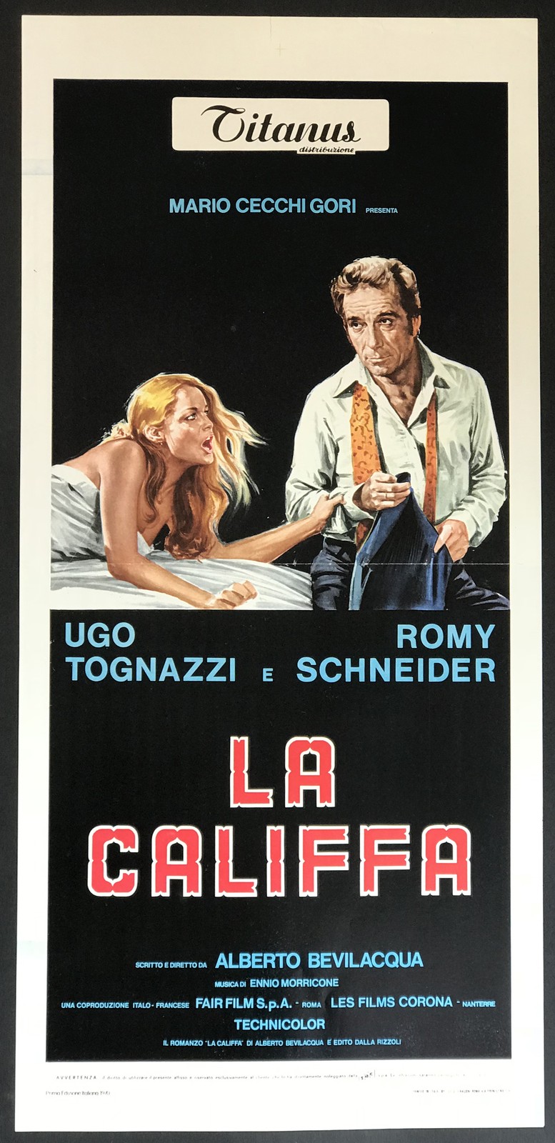 Locandina originale film La Califfa (1970) - Regia di Alberto Bevilacqua