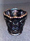 Vintage Imperial Glass Purple Amethyst Toothpick Holder Iridescent — photo 4