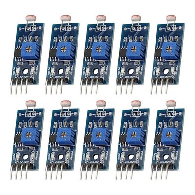 10PCS Light Sensor Modules with Digital Output Adjustable Detection Sensitivity